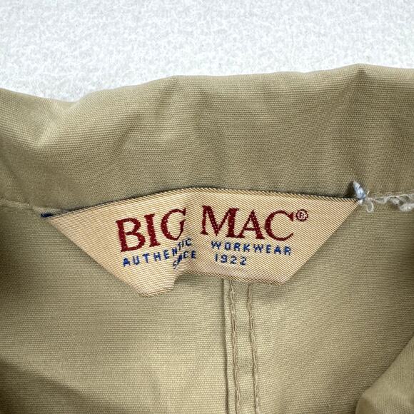 Vintage Big Mac Coveralls Size XL Tan Short Sleeve Straight Leg Utility Work 80s - Picture 3 of 13